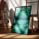 poster mer bleue sous marine encadre.webp