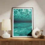 poster mer bleue sous marine meuble.webp