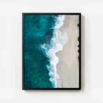 poster mer turquoise avec cadre.webp