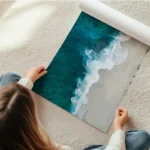 poster mer turquoise en rouleau.webp
