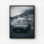 poster mercedes amg gt noir avec cadre.webp