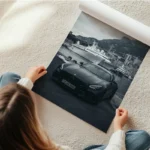 poster mercedes amg gt noir en rouleau.webp