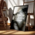 poster mercedes amg gt noir encadre.webp