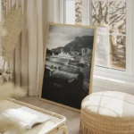 poster mercedes amg gt noir salon beige.webp