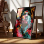 poster messi street art encadre.webp