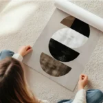 poster midcentury demi spheres en rouleau.webp