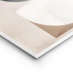 poster midcentury sphere noire et beige lightpanel.webp