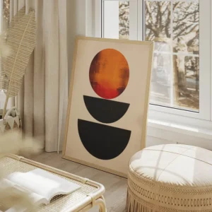 poster minimalisme geometrique salon beige.webp