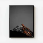 poster montagne au coucher de soleil avec cadre.webp