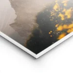 poster montagne avec fleurs jaunes lightpanel.webp