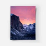 poster montagne ciel rose.webp