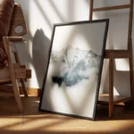 poster montagne en brume encadre.webp