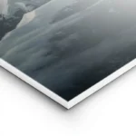 poster montagne enneigee au coucher de soleil lightpanel.webp