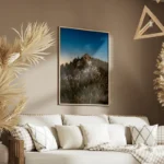 poster montagne et arbres salon.webp