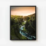 poster montagne et cours d eau avec cadre.webp