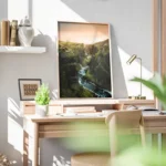 poster montagne et cours d eau bureau.webp