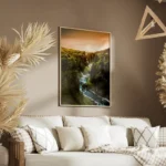 poster montagne et cours d eau salon.webp