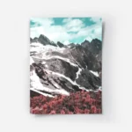 poster montagne et fleurs automne.webp