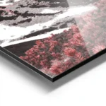 poster montagne et fleurs automne aluminium.webp