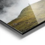 poster montagne grise en brume aluminium.webp