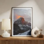 poster montagne leve de soleil meuble.webp