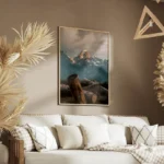 poster montagne lointaine salon.webp