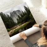 poster montagne reflet eau au sol.webp