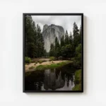 poster montagne reflet eau avec cadre.webp