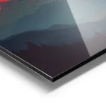 poster montagne synthwave aluminium.webp