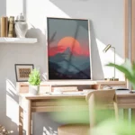 poster montagne synthwave bureau.webp