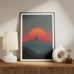 poster montagne synthwave meuble.webp