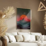 poster montagne synthwave salon.webp