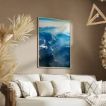 poster montagnes albees etoilees salon.webp