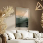 poster montagnes brumeuses salon.webp