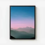poster montagnes embrumees avec cadre.webp
