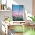 poster montagnes embrumees bureau.webp