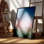 poster montagnes embrumees encadre.webp