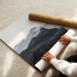 poster montagnes enneigees enroule.webp