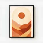 poster montagnes ocres avec cadre.webp