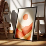 poster montagnes ocres encadre.webp