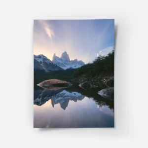 poster montagnes reflet lac el chalten.webp