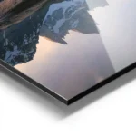 poster montagnes reflet lac el chalten aluminium.webp
