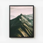poster montagnes verdoyantes avec cadre.webp