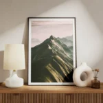 poster montagnes verdoyantes meuble.webp