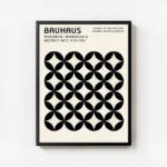 poster motifs bauhaus abstraits avec cadre.webp
