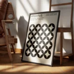 poster motifs bauhaus abstraits encadre.webp