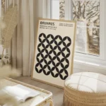 poster motifs bauhaus abstraits salon beige.webp