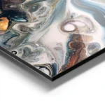 poster motifs fluides abstraits aluminium.webp
