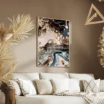 poster motifs fluides abstraits salon.webp