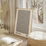 poster motifs geometriques bauhaus salon beige.webp